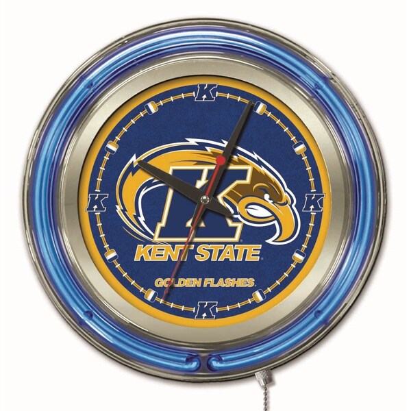 Kent State University Double Neon 15" Clock