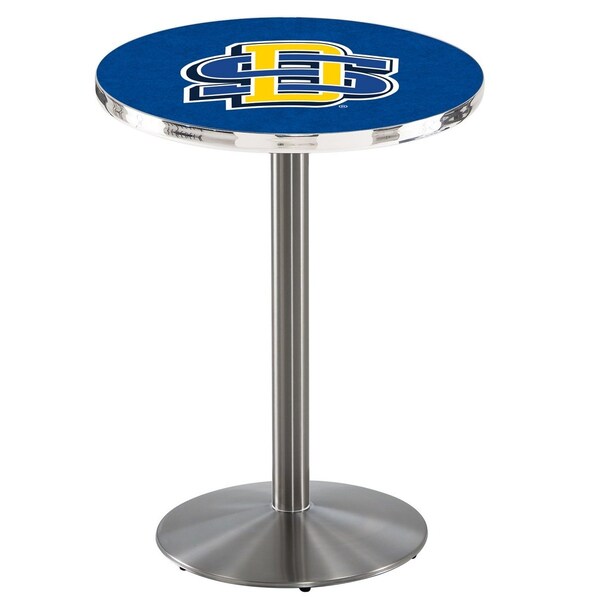 42" Stainless Steel South Dakota State Pub Table, 36" dia. Top