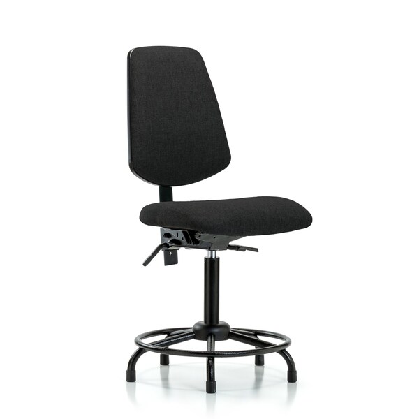 Fab Med Bench Chair, Bk, RT, Glds, Blk, No Arms, 22" to 29" Height, Black