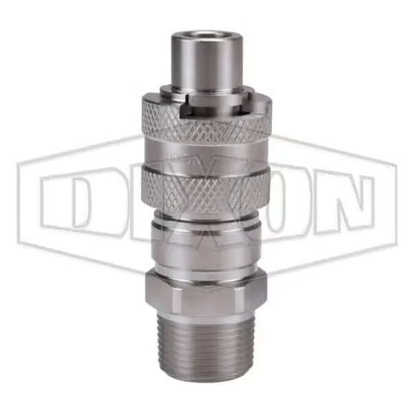 Dix-Lock N Series Bowes Interchange Male Quick Disconnect Coupler, 3/4-14 Nominal, Quick Disconnect