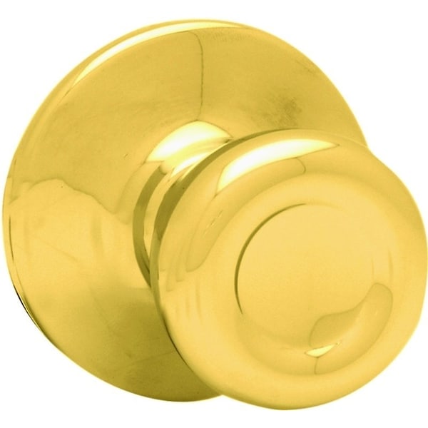 200T 3 RCAL RCS V1 Door Knob, 178 in Dia Knob, Zinc, Polished Brass