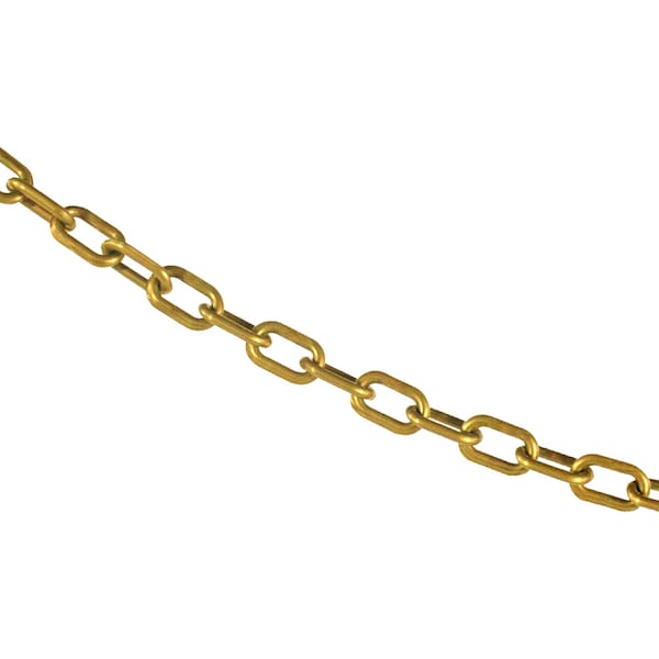3/4" x 50' Gold Plastic Safety Chain