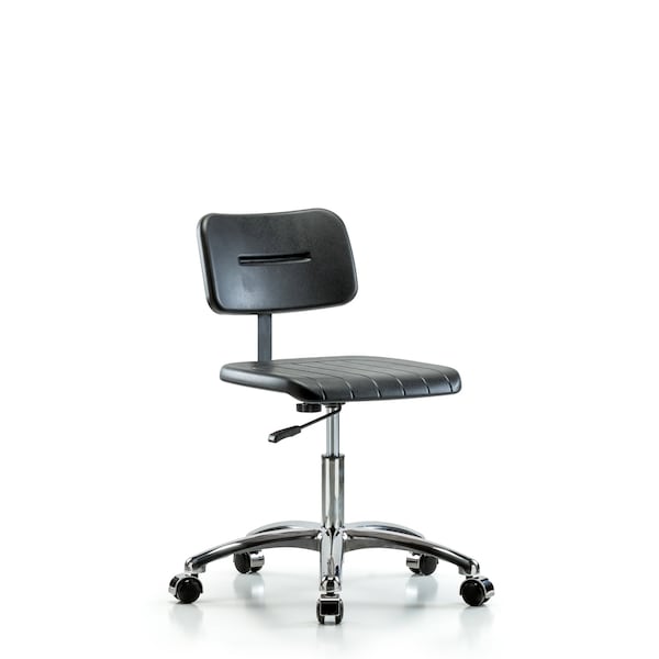 Core Polyurethane Chair Chrome - Desk Height with Casters
