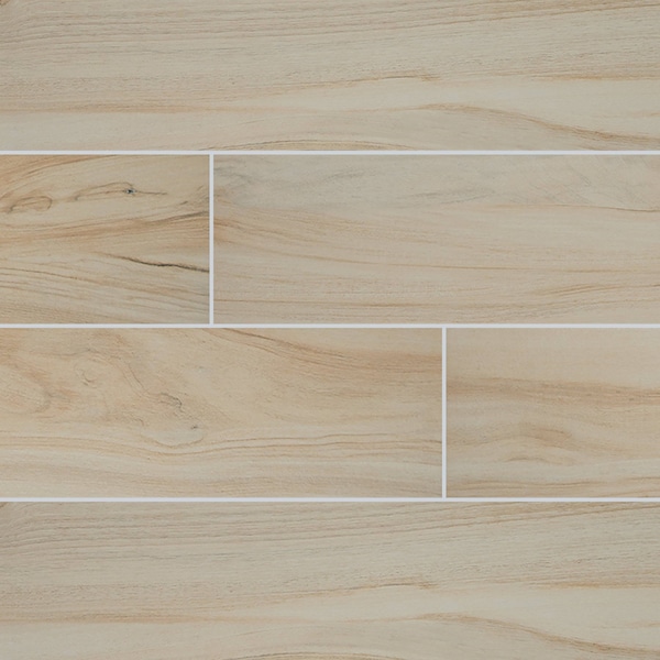 Aspenwood Artic 9 In. X 48 In. Glazed Porcelain Floor And Wall Tile, 4PK