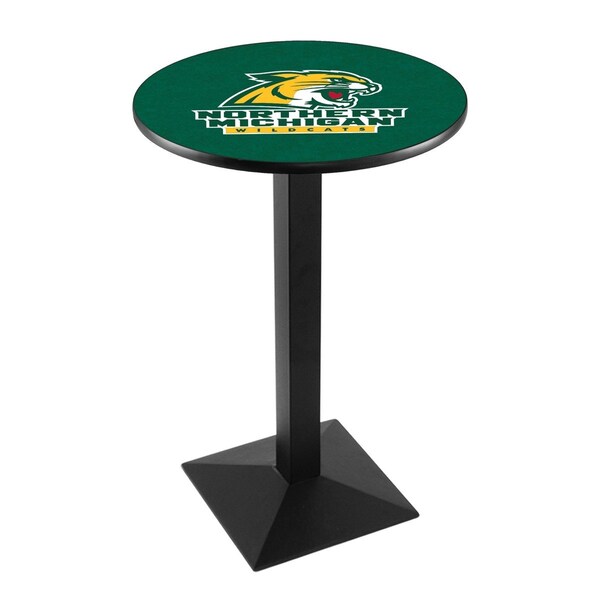 42" Blk Wrinkle Northern Michigan Pub Table, 36" dia. Top