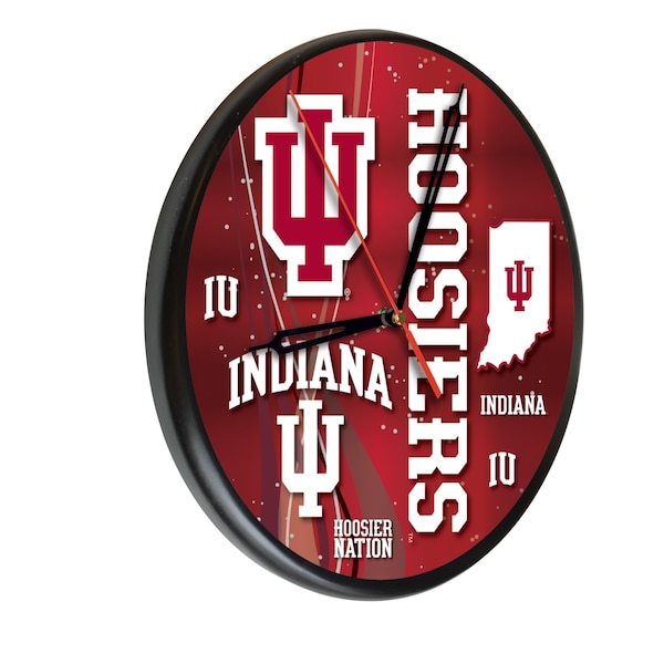 Indiana University 13" Solid Wood Clock