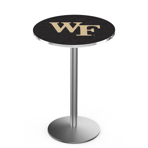 42" Stainless Steel Wake Forest Pub Table, 36" dia. Top
