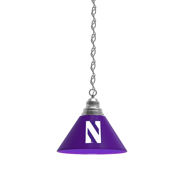 Northwestern Pendant Light, Chrome Fixture