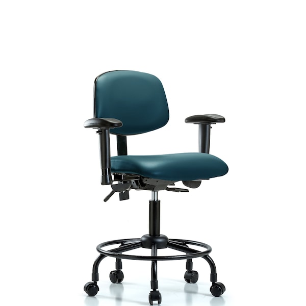 Vinyl Chair, Vinyl, Adjustable Arms