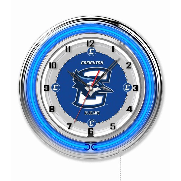 Creighton University Double Neon 19" Clock
