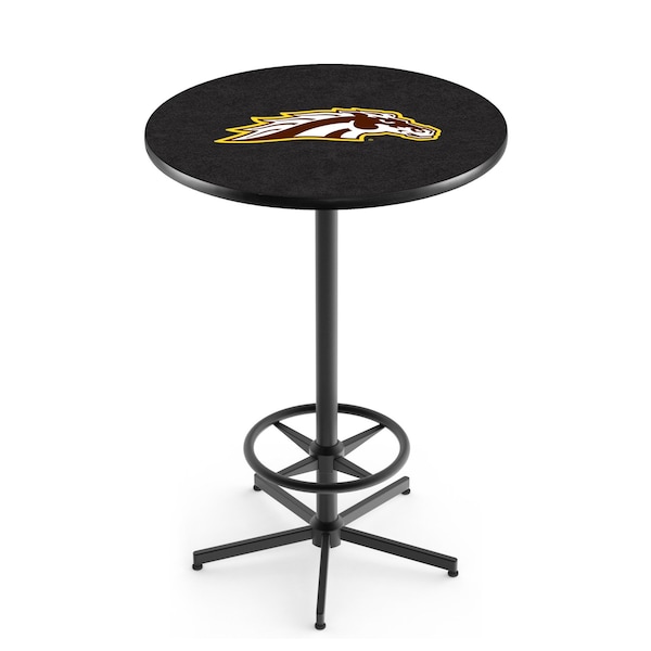 42" Black Western Michigan Pub Table