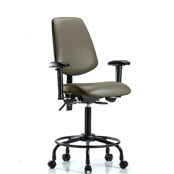 Vinyl Chair, Vinyl, Adjustable Arms