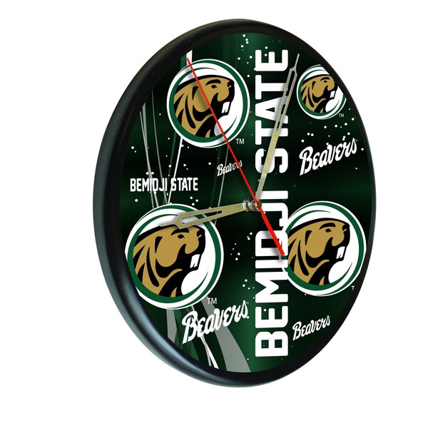 Bemidji State University 13" Solid Wood Clock