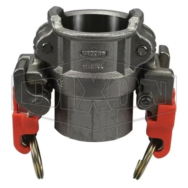 Vent-Lock Safety EZ Boss-Lock Type D Cam and Groove Coupler with Seal and Cam Arms, 316 SSss
