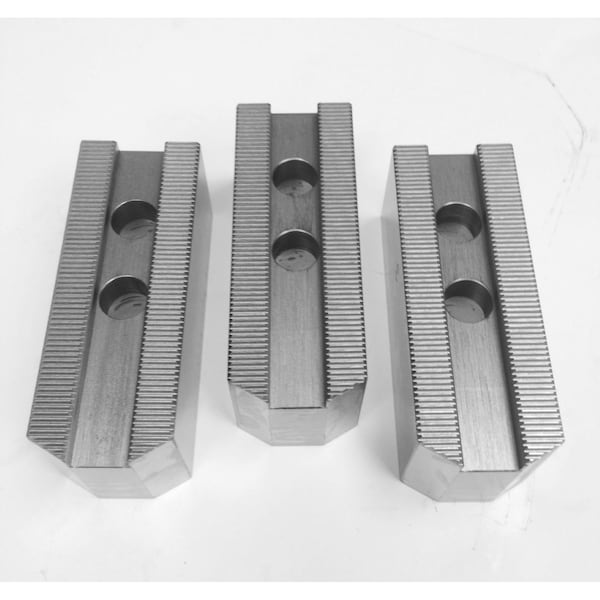 Taiki 12" 1.5mm X 60 Degree 18mm 3 Piece Steel Soft Jaw Set
