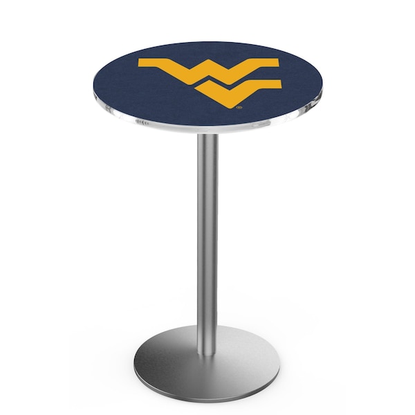 42" Stainless Steel West Virginia Pub Table, 36" dia. Top