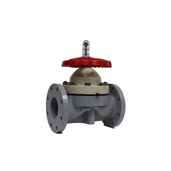 Valve, Diaphrgm, 3", CPVC, Flanged
