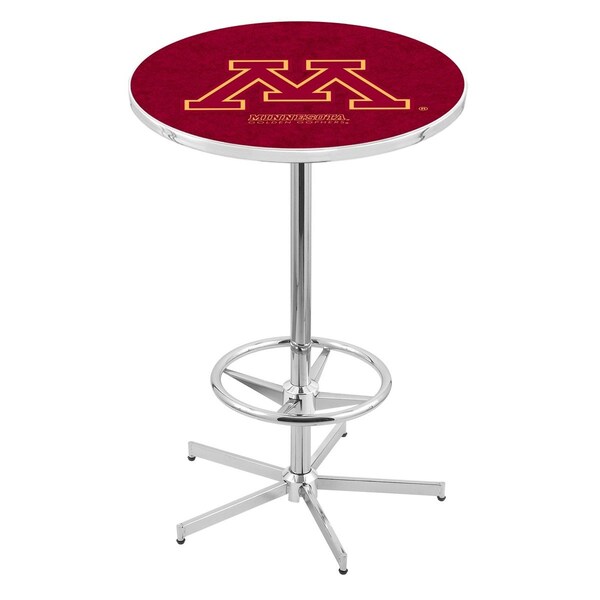 42" Chrome Minnesota Pub Table, 36" dia. Top