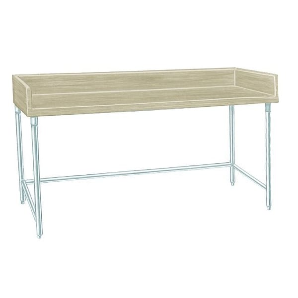 Bakers Top Work Table 48 in.W x 30 in.D 1-3/4 in. thick wood top