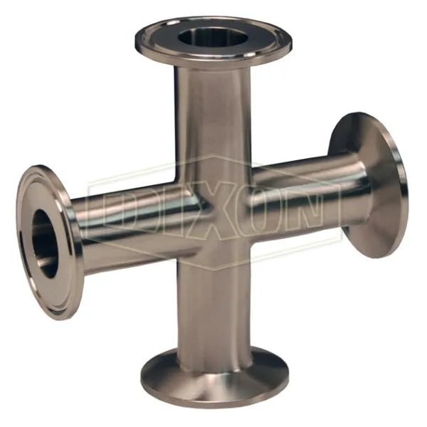 Clamp Cross, 1 in, 304 SS, Domestic