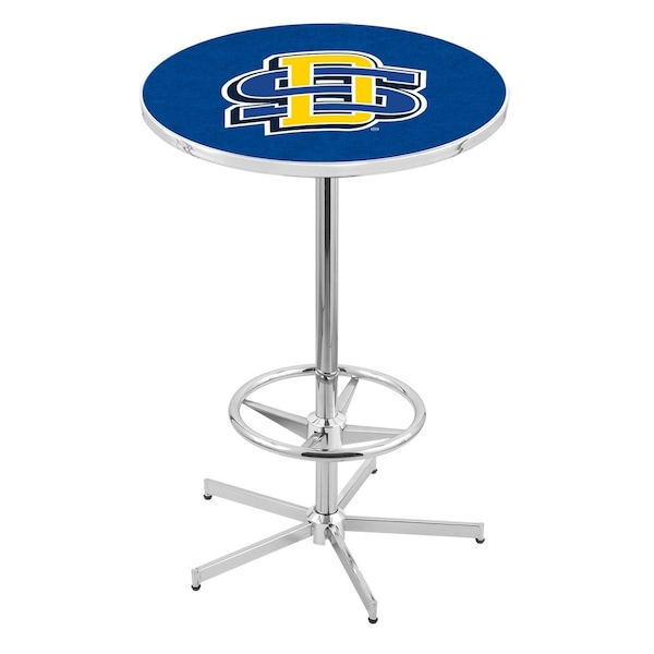 42" Chrome South Dakota State Pub Table, 36" dia. Top