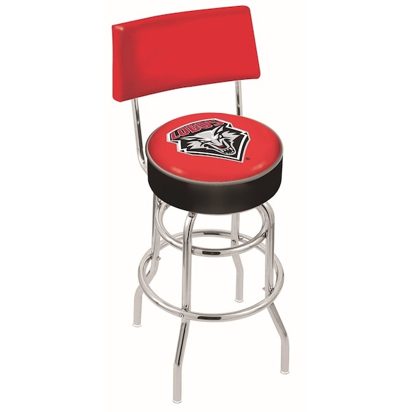 25" Chrome 2-Ring New Mexico Swivel Bar Stool, Back