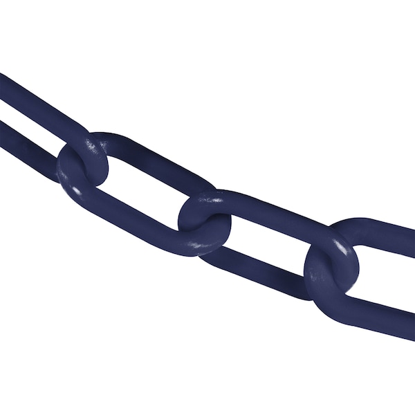 3" x 25' Cobalt Blue Plastic Safety Chain