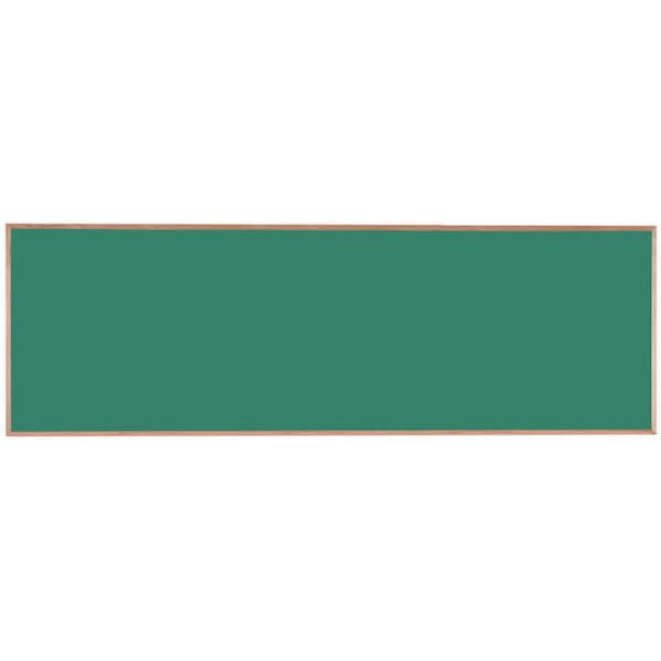 Composition Chalkboard Solid Oak Wood Frame 48"x144" Green