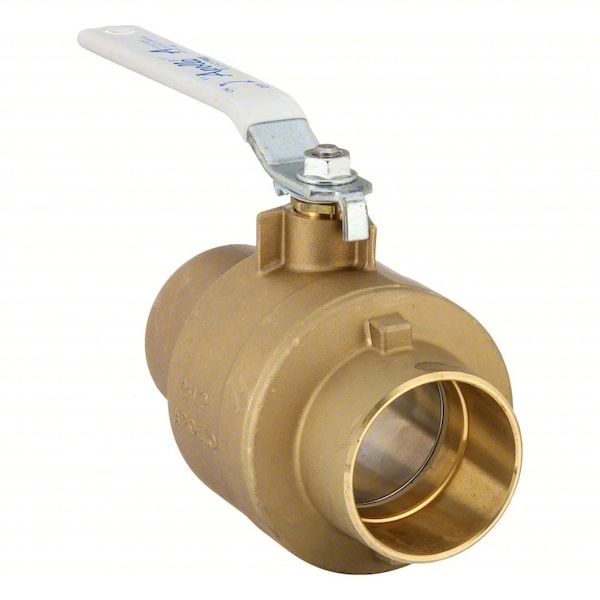 Manual 2-Way Ball Valve, Sweat, Brass