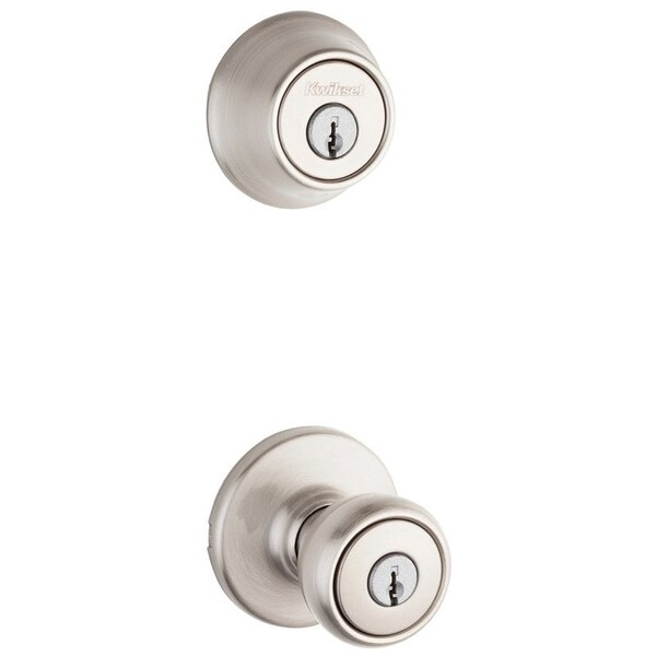 690T15CP K6 Door Entry Lockset, 3 Grade, Keyed Key, Satin Nickel, 238 x 234 in Backset