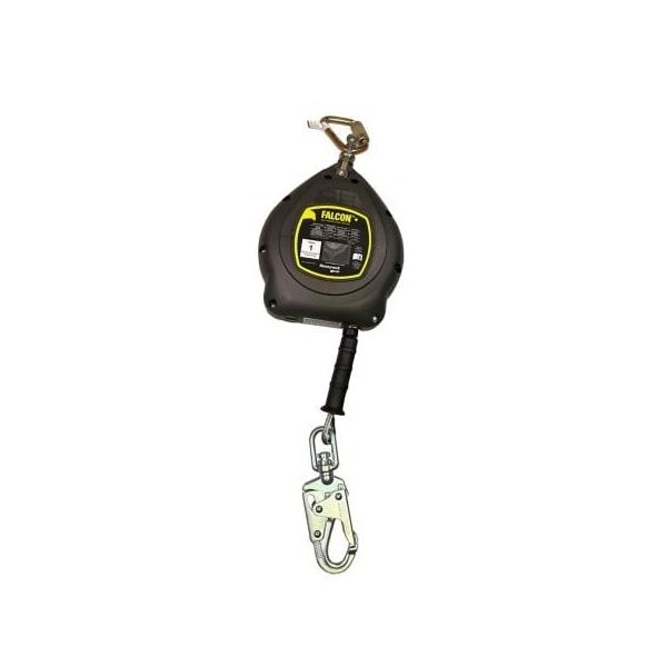 Falcon+ Self-Retracting Lifeline, 20 / 30 / 50 Length, Carabiner, Steel, 1 Leg(s)