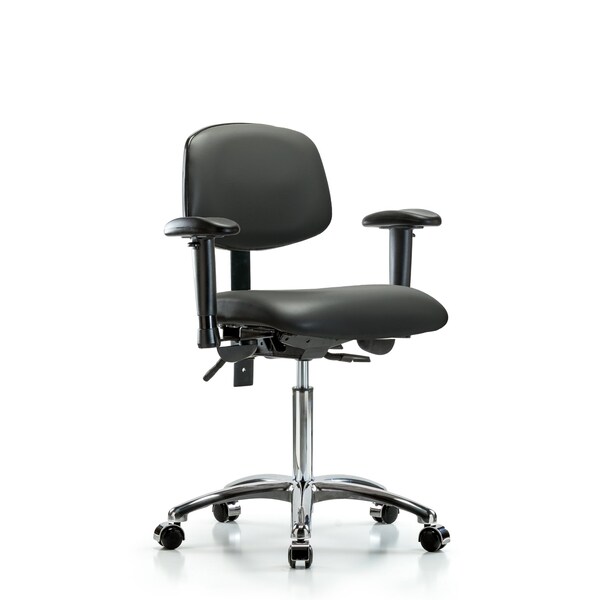 Vinyl Chair, Vinyl, Adjustable Arms
