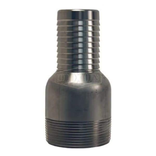 King Combination Nipple, 1-1/2 x 1-1/4 in x 4 in L, MNPT x Hose, 316 SSss Steel