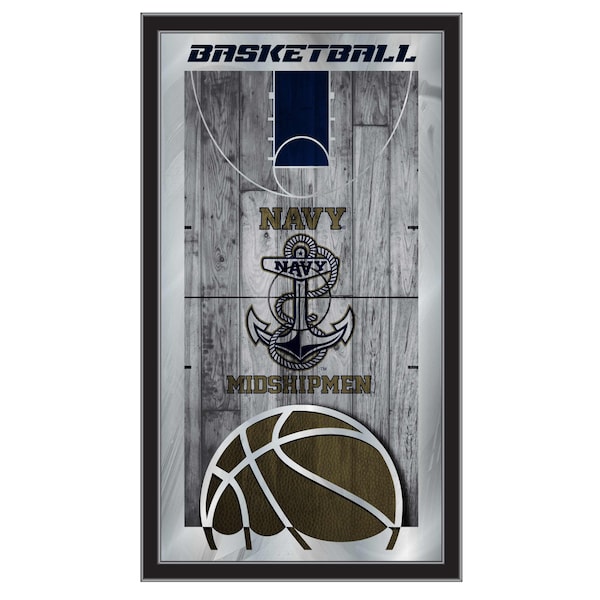 US Naval Academy NAVY 15" x 26" Basketball Mirror
