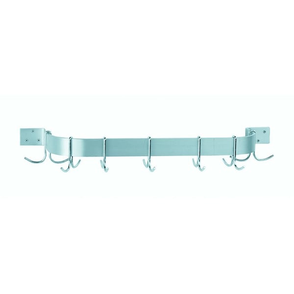 Pot Rack wall-mounted single bar design