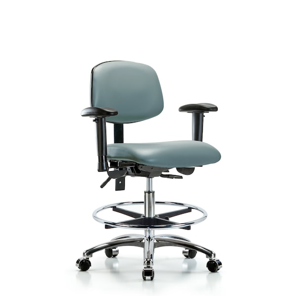 Vinyl Chair, Vinyl, Adjustable Arms