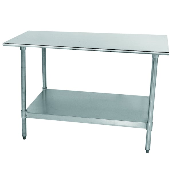 Special Value Work Table 96 in.W x 30 in.D 18 gauge 430 stainless steel top