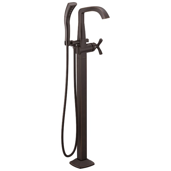 Stryke Single Handle Floor Mount Tub Filler Trim