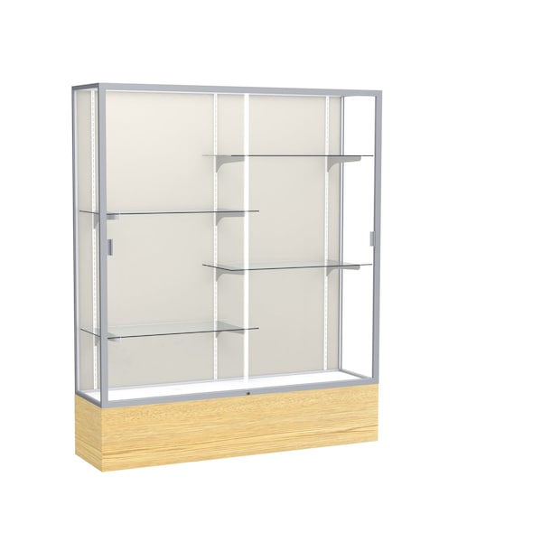 Floor Display Case 60x72x16, Plaque, Satin