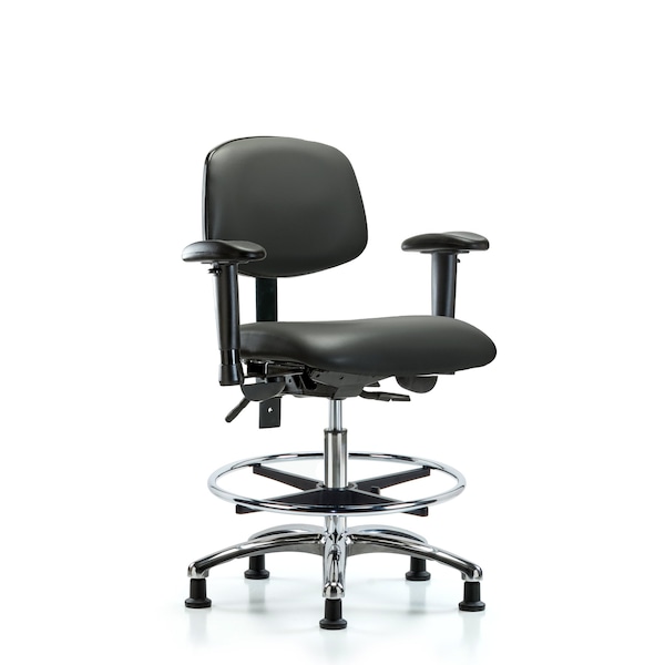 Vinyl Chair, Vinyl, Adjustable Arms