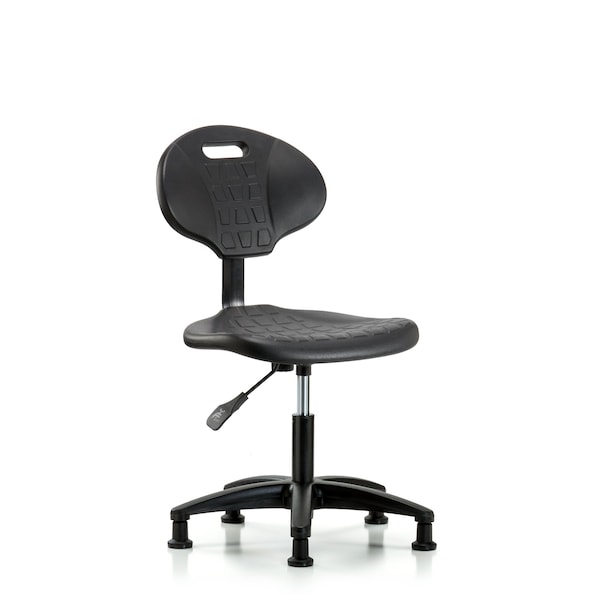 Desk Chair Erie Desk Chair, Glides, No Arms, 17" to 22" Height, Black; Blue