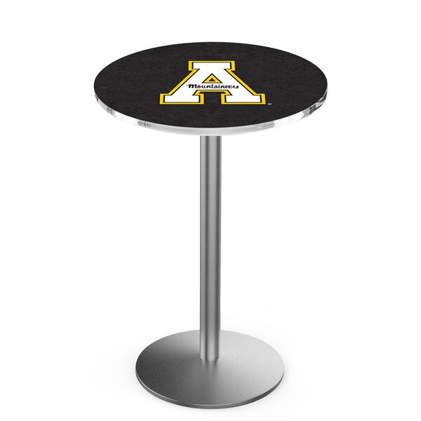 42" Stainless Steel Appalachian State Pub Table, 36" dia. Top
