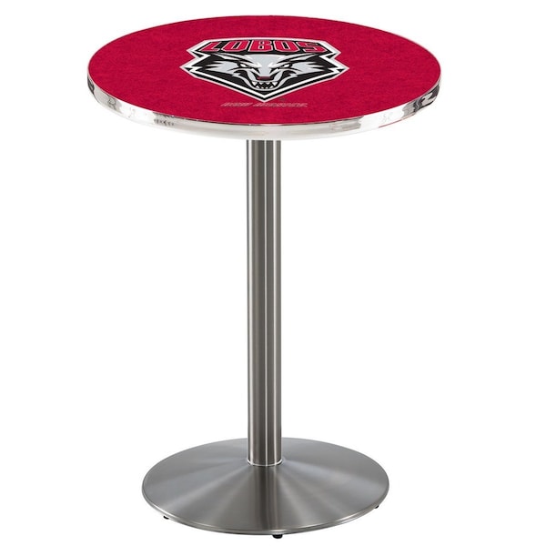 42" Stainless Steel New Mexico Pub Table, 36" dia. Top