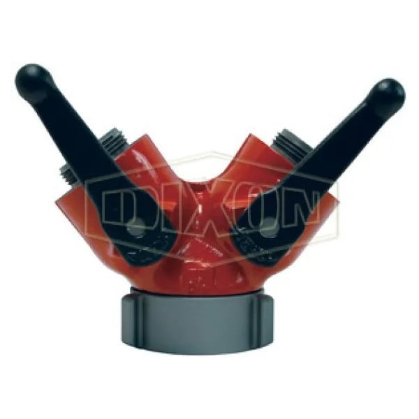 Ball Wye Valve, 2-1/2 in Nominal, Female NH NST x Male NH NST End Style, Aluminum Body