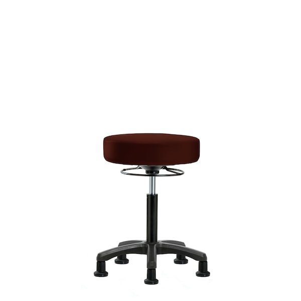 Med Bench Mini-Stool, Vinyl, Glides, Burg