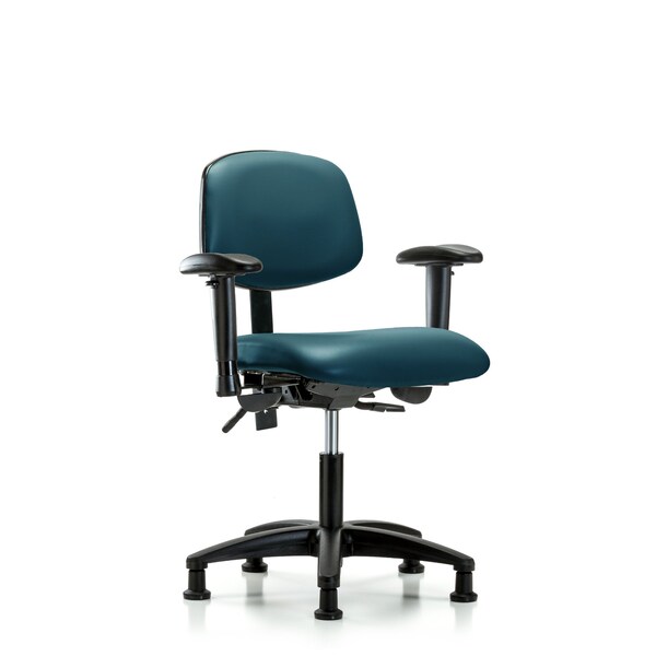Vinyl Chair, Vinyl, Adjustable Arms