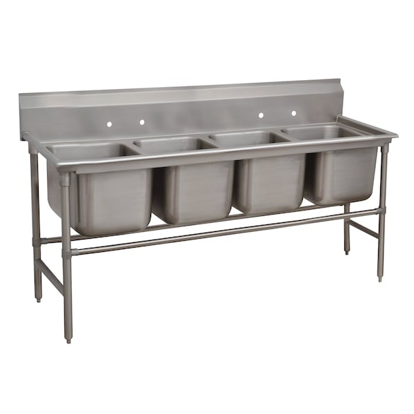 Regaline Sink 4-compartment 20 in. front-to-back x 16 in. wide sink compartments