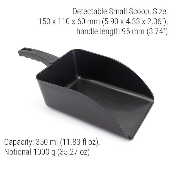 Scoop, 5.9 in L, Black, PK5