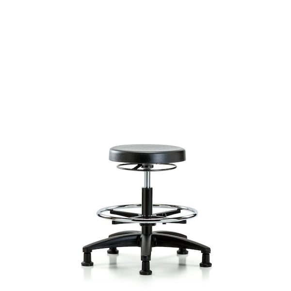 Bench Stool, Med, Poly, CF, Glides