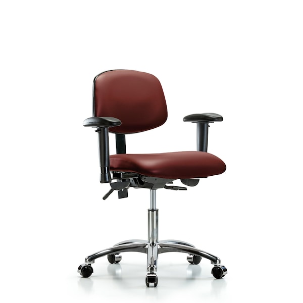 Vinyl Chair, Vinyl, Adjustable Arms
